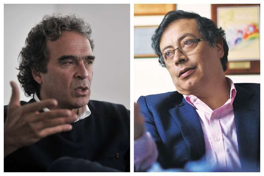 Sergio Fajardo y Gustavo Petro, precandidatos presidenciales.  