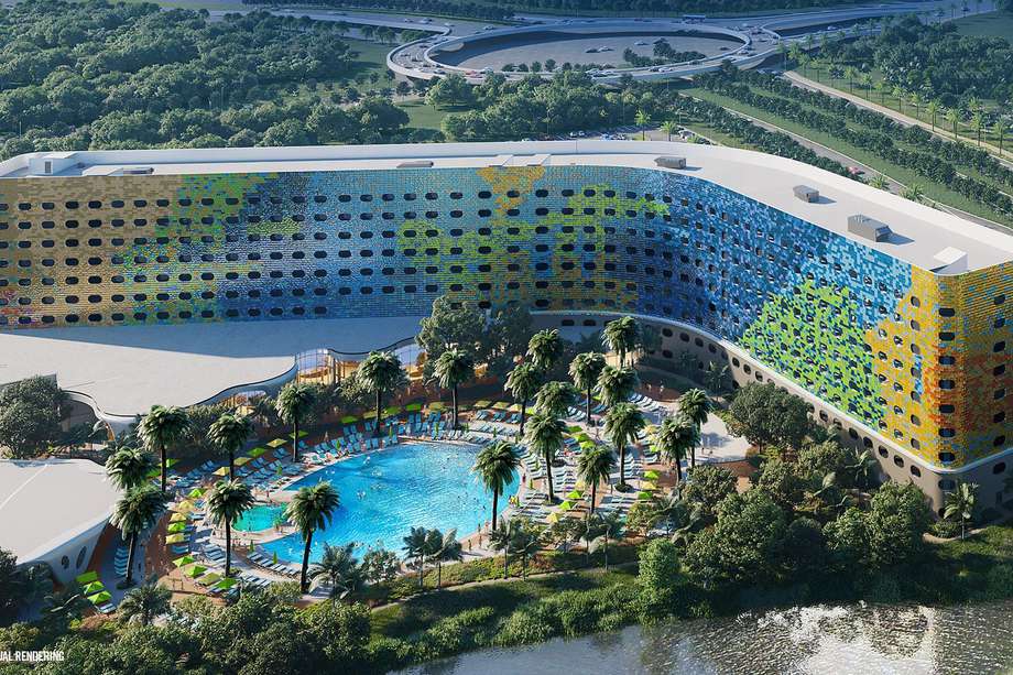 Así se vería el exterior del nuevo hotel Stella Nova Resort, que se inaugurará en enero del próximo año 2025. 