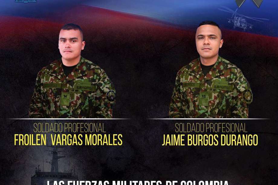 Se trata de Walter Froilen Vargas Morales y Jaime Alberto Burgos Durango.