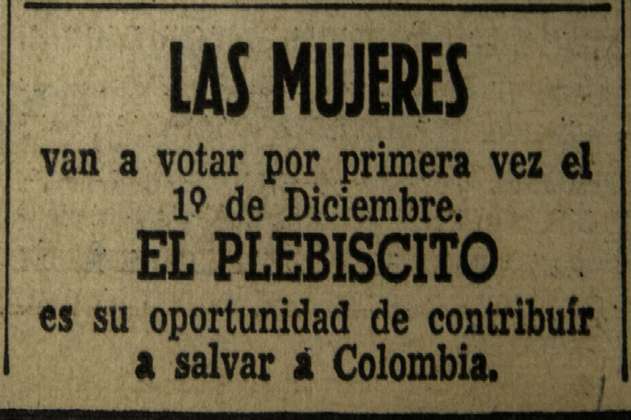 El voto de la mujer en Colombia cumple 60 años