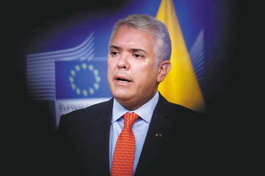 Entre agosto de 2018 y diciembre de 2020 se produjeron un total de 27 comparecencias del presidente Iván Duque fuera de Colombia. / AFP