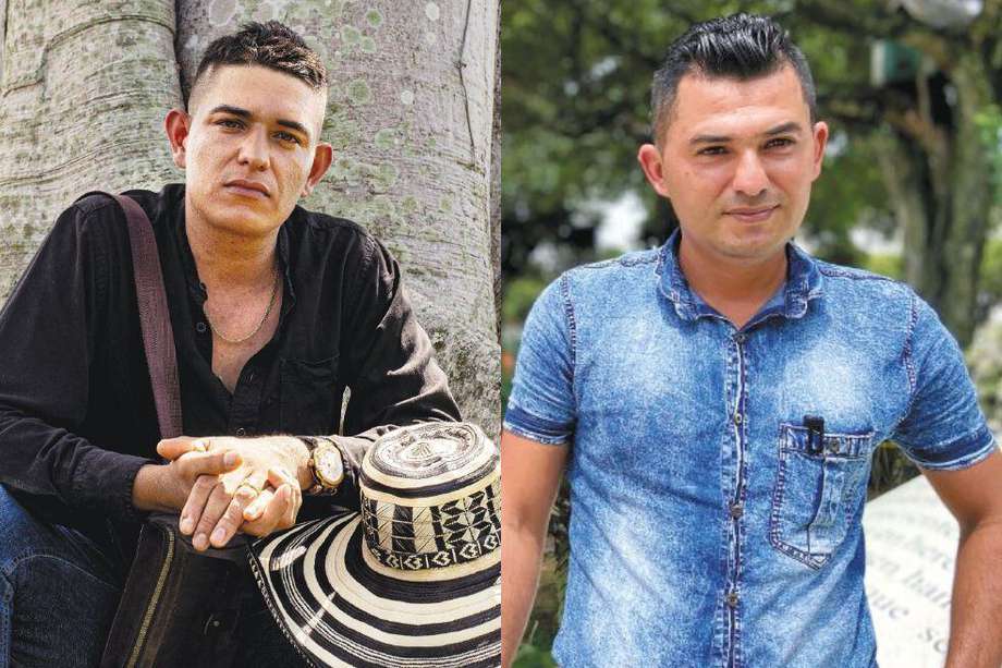 De izq. a der: Eider Ortiz, conocido popularmente como el Patrón del Norte; y Adrián Contreras, cuyo nombre artístico es Drianko.
