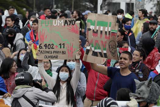 Marchas en Bogotá para este 29 de abril.