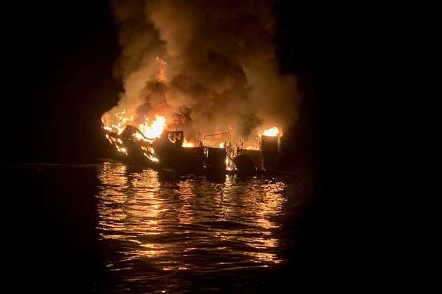 Incendio en un barco en la costa de California: hay más de 30 desaparecidos
