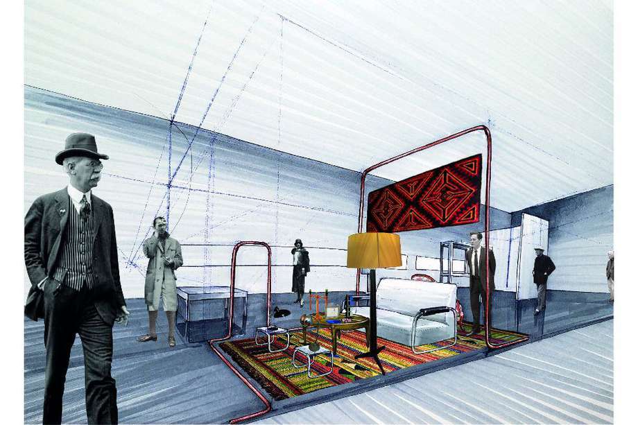 Una pieza de la exposición Bauhaus Reverberada, que fue coordinada por la Cinemateca de Bogotá y la Universidad de los Andes.