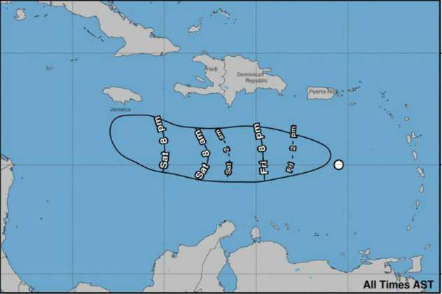 La tormenta Isaac llegaría el sábado a la Costa Caribe