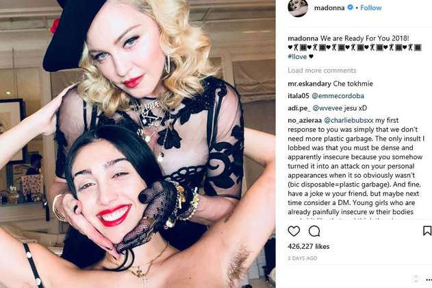 "Saquen sus comentarios de nuestras axilas": un texto para quienes critican a la hija de Madonna