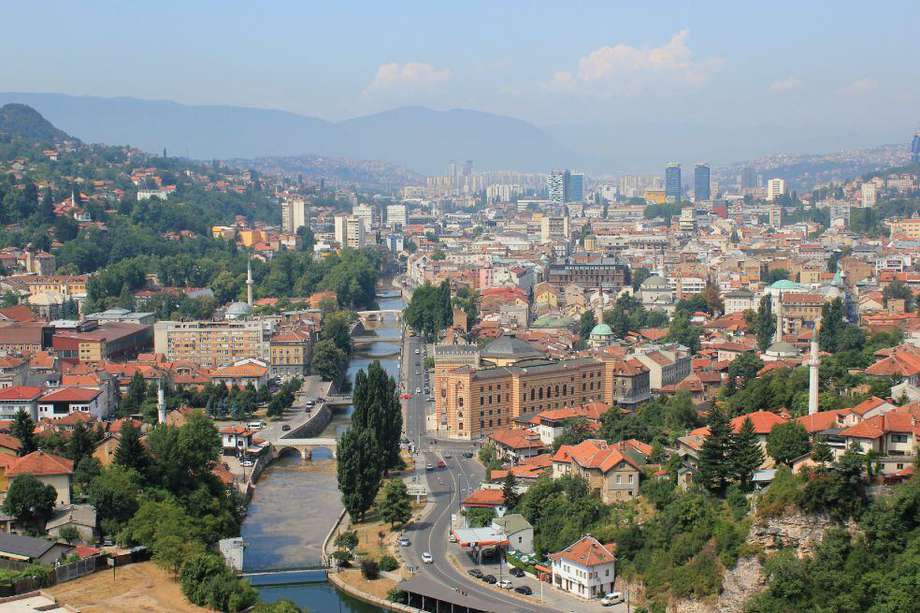 Imagen de Sarajevo, la capital de Bosnia y Herzegovina.