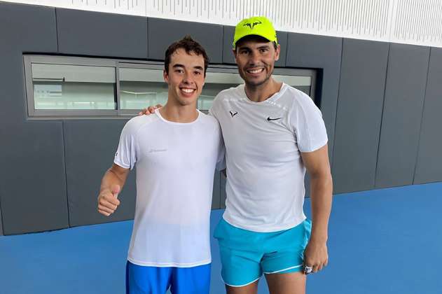 Alejandro Arcila, la promesa del tenis colombiano que entrena junto a Rafael Nadal
