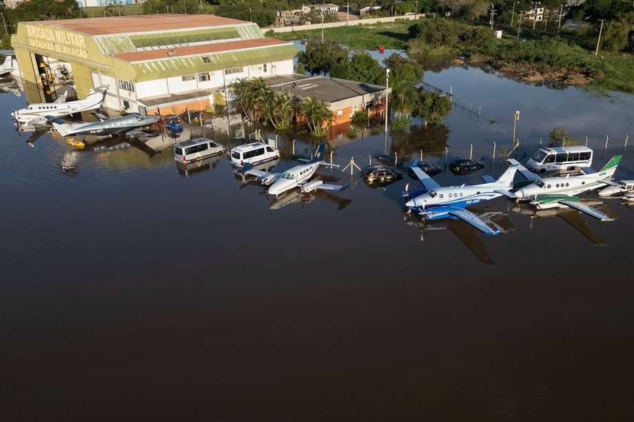 Fotografía aérea de las graves inundaciones que ha sufrido el sur de Brasil en los últimos días. 