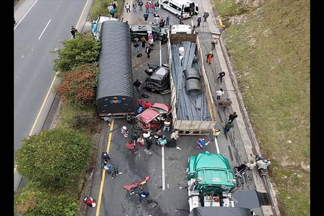 Accidente en vía de Cundinamarca deja cinco heridos
