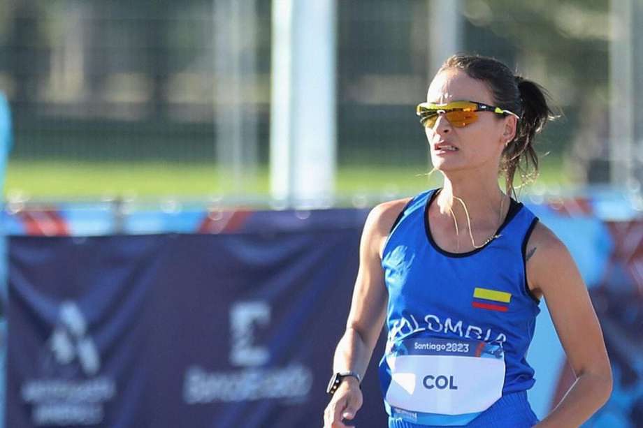 Sandra Lorena Arenas, representando a Colombia en los últimos Juegos Panamericanos.