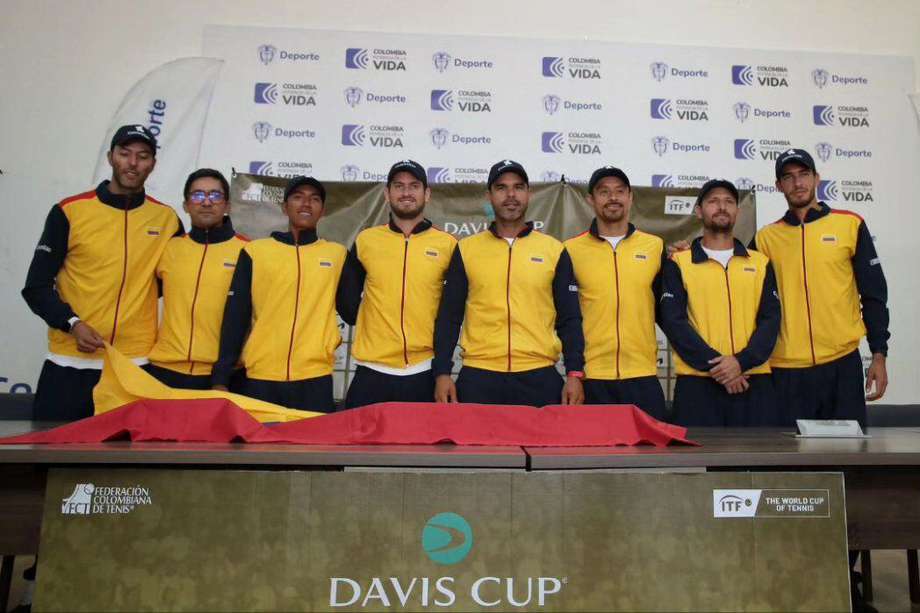 El equipo de Colombia para la Copa Davis 2024 que se disputará en el Club Bellavista de Colsubsidio.