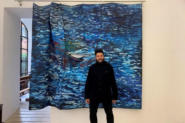 El artista colombiano Oscar Murillo refleja “el colapso del tiempo” en Roma 