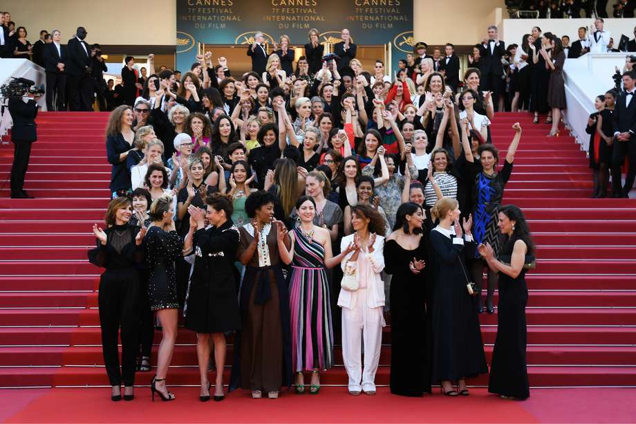 Las mujeres tomaron la alfombra roja de Cannes 2018. / AFP
