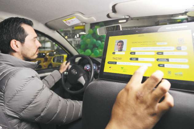 Banderazo a los “taxis inteligentes” en Bogotá