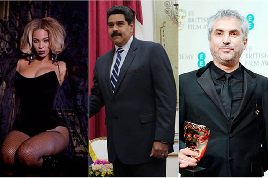 Beyoncé, Maduro y Cuarón, entre los más influyentes del mundo