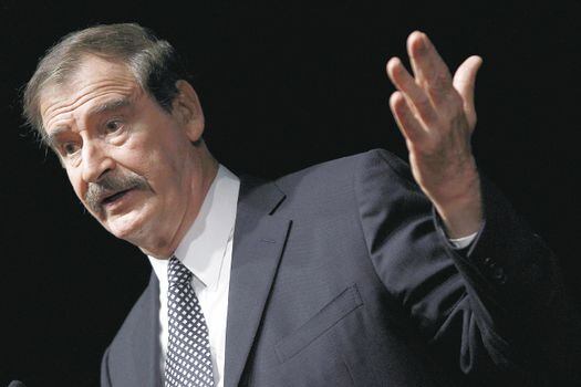 File - In this Oct. 18, 2018, file photo, former Mexican President Mexico Vicente Fox speaks at the CATO Institute in Washington. Former Mexican President Vincente Fox calls himself a soldier in the global campaign to legalize marijuana, and he foresees a day when the marketplace will deliver an array of benefits from sharply reduced cartel violence in his home country to new jobs and medicines. He's taking a new post to advance his message on the board of High Times, one of the longstanding brands in cannabis media. (AP Photo/Pablo Martinez Monsivais, File)