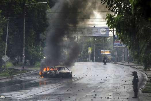 Las protestas en Nicaragua, desde el 18 de abril, han dejado cerca de 300 personas muertas.  / AFP