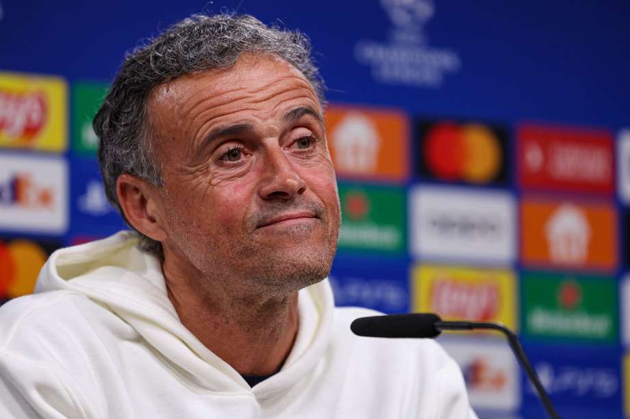 Luis Enrique, entrenador del PSG, asiste a una conferencia de prensa en Dortmund, Alemania, el 30 de abril de 2024. Paris Saint-Germain se enfrentará al Borussia Dortmund en su semifinal de la Liga de Campeones de la UEFA, partido de 1st el 01 de mayo de 2024.