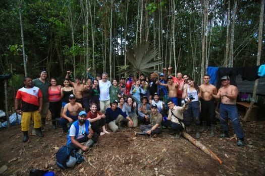 En la expedición participaron investigadores de la Universidad Eafit, líderes comunitarios, miembros de Colciencias y  excombatientes de las Farc. / Róbinson Henao