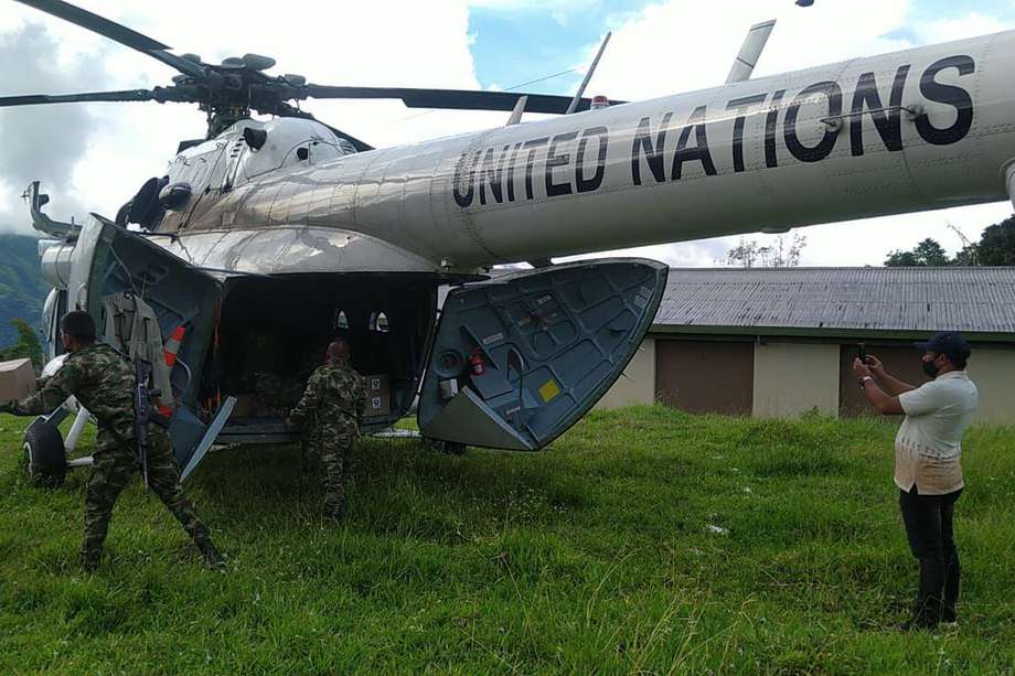 Con el apoyo de Naciones Unidas y el Ejército Nacional se han logrado transportar las ayudas humanitarias a Ituango.