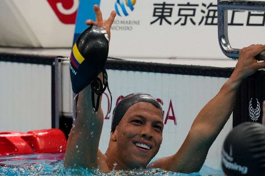 Nelson Crispín Corzo tras ganar la medalla de oro en Tokio 2020.