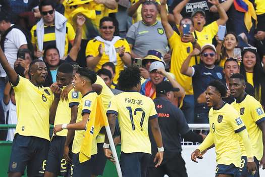 Ecuador, luego de su triunfo contra Uruguay en la segunda fecha de eliminatorias. 
