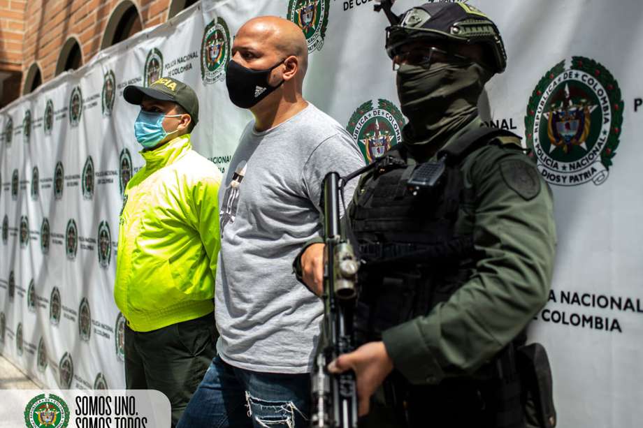 Alias 'Mocho Vives', capturado por ser el presunto jefe de la banda delincuencial 'Las Terrazas' de la capital antioqueña / Policía Nacional