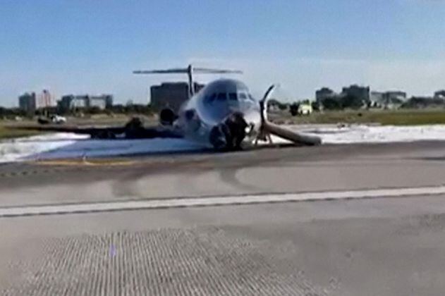 Investigadores viajan a Miami para esclarecer el caso del avión que se incendió