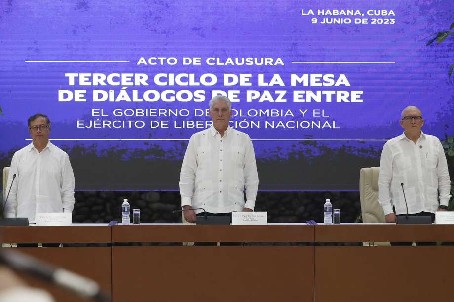 Las partes acordaron un cese al fuego bilateral de 180 días que iniciará el próximo 3 de agosto. EFE/Ernesto Mastrascusa