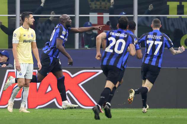 Con un gol de Lukaku, Inter se llevó la victoria en el partido de ida ante Porto