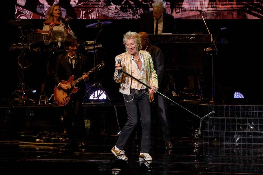 Rod Stewart actúa en Hard Rock Live en Seminole Hard Rock Hotel & Casino Hollywood el 13 de febrero de 2024 en Hollywood, Florida.