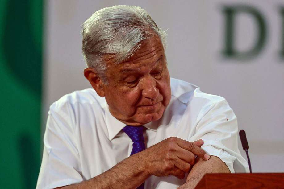 El presidente de México, Andrés Manuel López Obrador se vacunó con AstraZeneca.