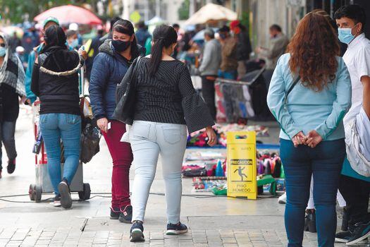 Reactivación económica en el centro de Bogotá durante la tercera ola de la pandémia