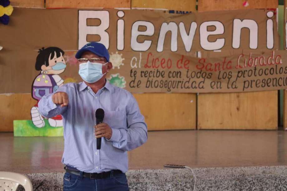 Fabián Ramírez durante el encuentro fundacional de la Mesa Autónoma de Reincorporación en Neiva (Huila), en septiembre pasado.