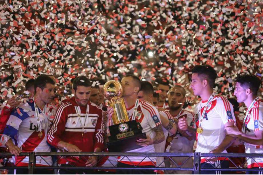 En el 2015, River venció a San Lorenzo, este año, el turno de caer en manos del 'Millonario', fue de Santa Fe. / EFE
