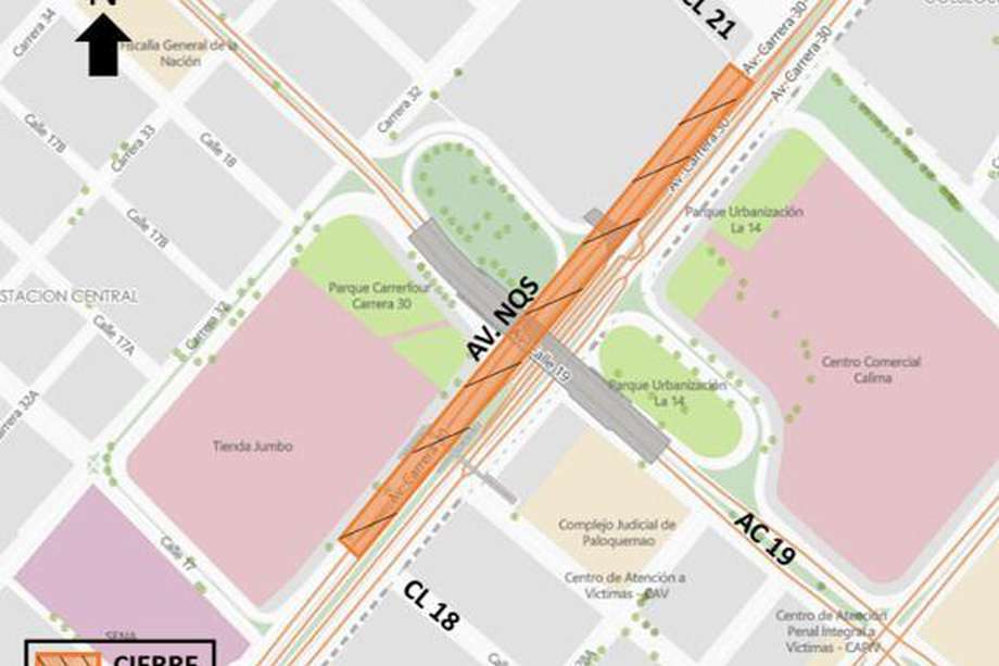 Prográmese: cerrarán carril de la AV NQS entre calles 18 y 21 en 5 fines de semana