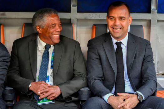 En la Copa América de Brasil, Francisco Maturana es el asistente técnico de Rafael Dudamel. / AFP