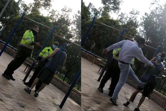 Sin argumentos y por sospecha: dos policías sacaron de un parque público a joven deportista en Bogotá
