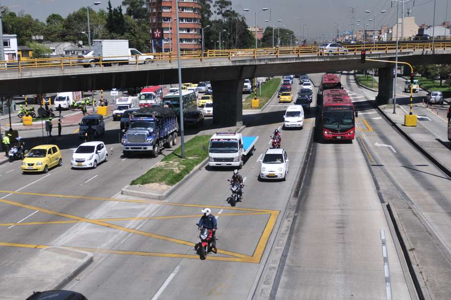 La Avenida NQS es una de las más transitadas de Bogotá.