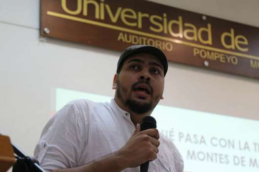 Rodrigo Ramírez es defensor de derechos humanos del Movimiento Nacional de Víctimas de Crímenes de Estado (Movice) en Sucre. / Archivo Particular