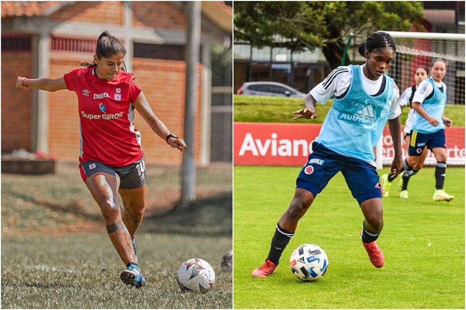 Catalina Usme y Linda Caicedo, pasado, presente y futuro del fútbol femenino colombiano.