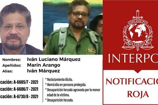 Después de dos años de abandonar el proceso de paz, reactivan circular roja de Interpol contra Iván Márquez