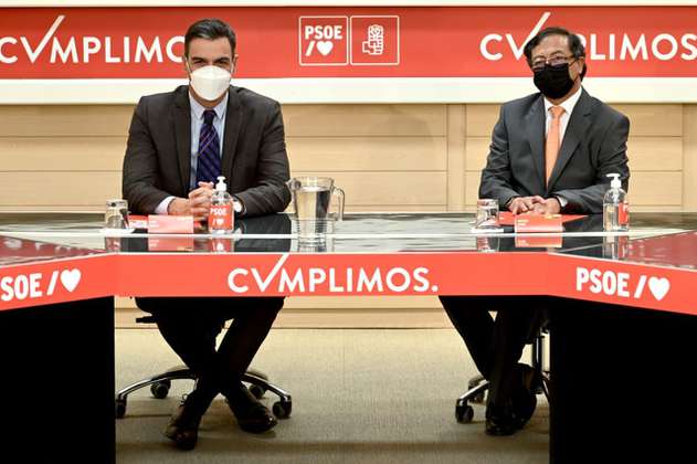 En reunión con Pedro Sánchez, Petro firma acuerdo con Partido Socialista Español