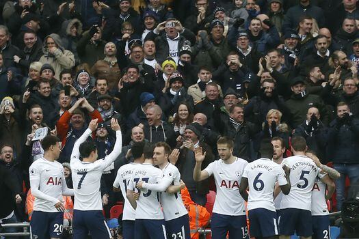 Tottenham es parcialmente tercero de la Premier League. / AFP