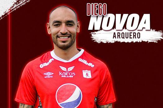 Novoa llega procedente de Equidad, club en el que fue la gran figura durante varias temporadas.