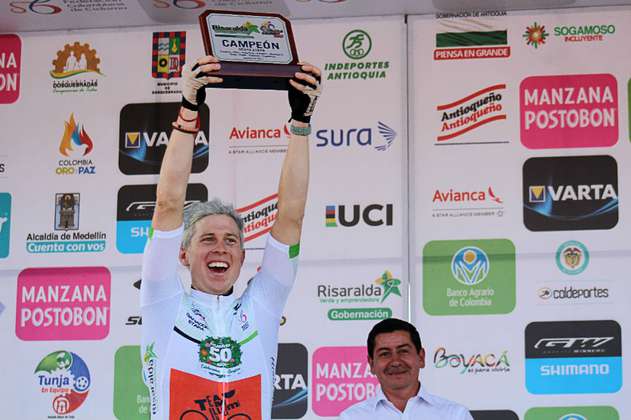 Griffin Easter se impuso en la sexta etapa de la Vuelta a Colombia