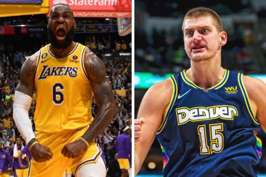 Lebron James (Lakers) y Nikola Jokic (Denver) son de los mejores jugadores de la NBA en la actualidad.