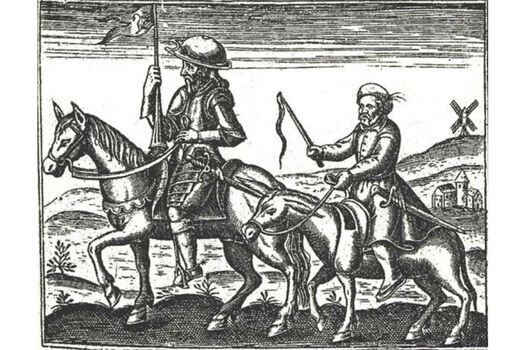 Una ilustración de la obra original "Don Quijote de la mancha". / Cortesía
